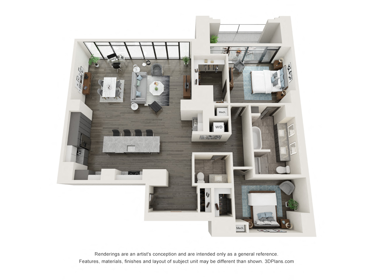 Floor plan layout diagram for B4